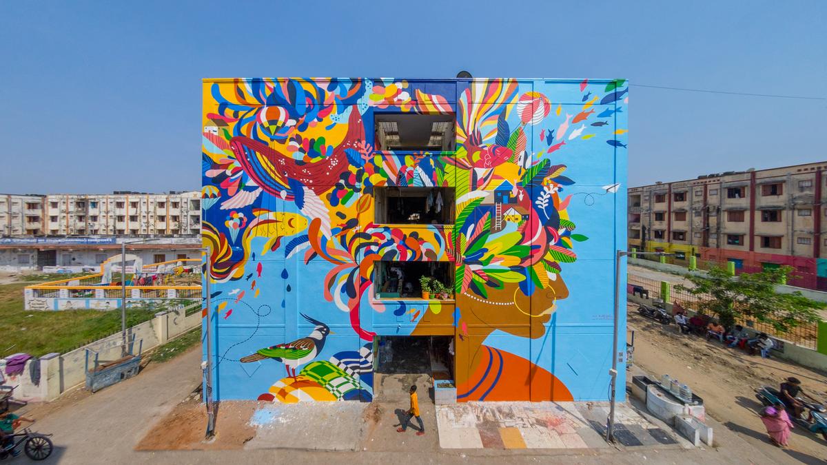 Six more walls in Chennai’s Kannagi Nagar will sport new murals The Hindu